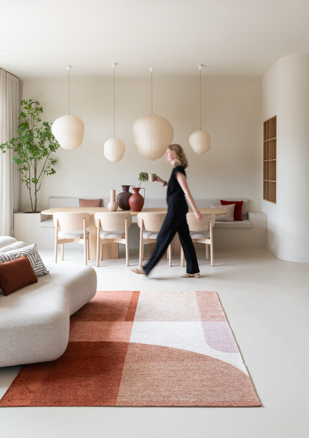 Vloerkleed Sola - Abrikoos - Rechthoek - 160x230 by depauwwonen