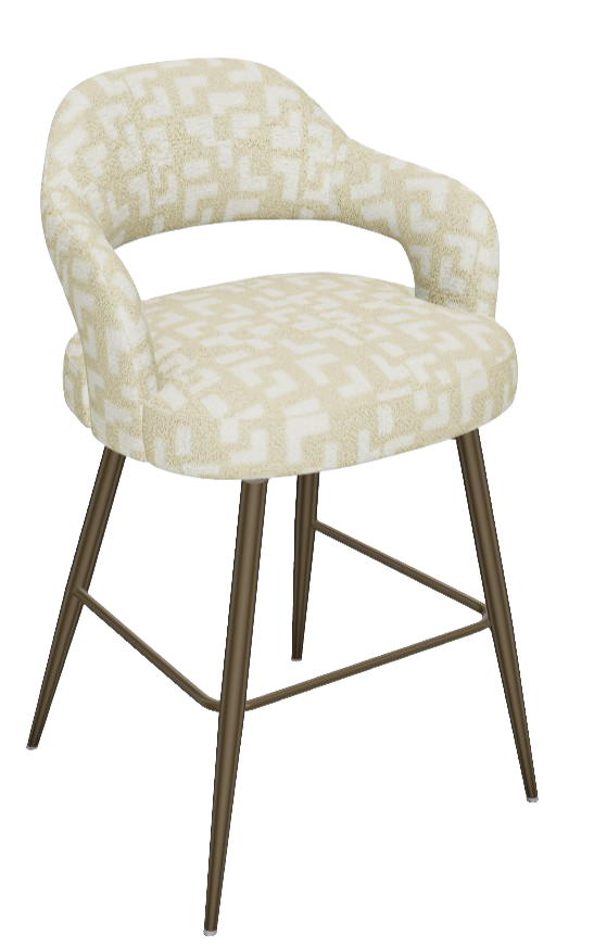 Counterstoel Firenze 65cm draaibaar | Mosaic Beige by Moods Collection