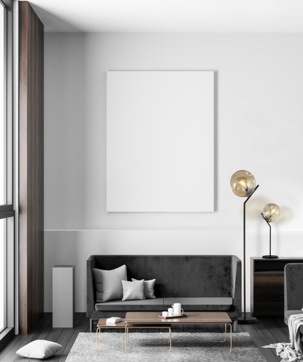 Vloerlamp Punch - Black Metal & Champagne Punched Glass