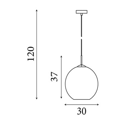 Hanglamp Amsterdam  - Black Metal & Smoked Glass