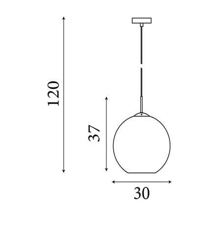 Hanglamp Amsterdam  - Black Metal & Smoked Glass