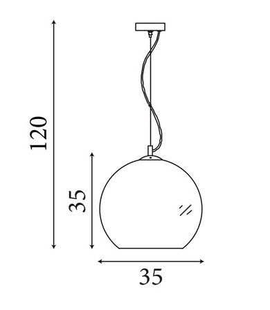 Hanglamp Balls - Chrome Metal & Smoked Glass