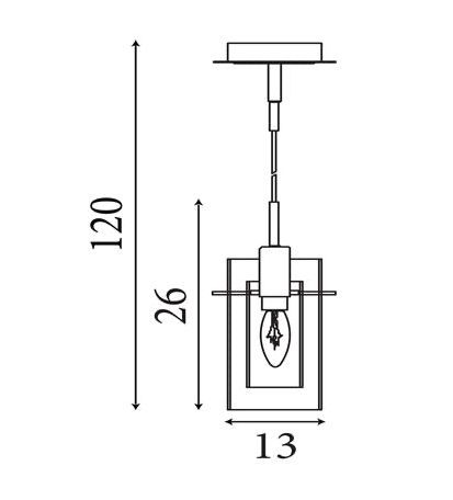 Hanglamp Duo II - Satin Silver & Smoked Glass