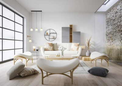 Hanglamp Ella 3Lt - Black Metal & Opal Ribbed Glass by Searchlight