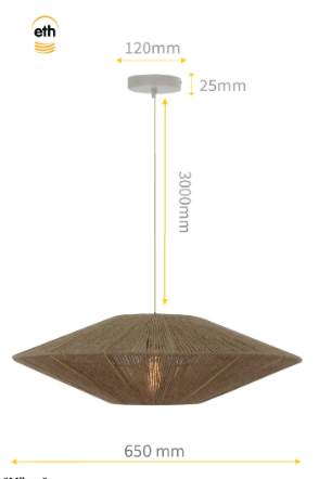 Hanglamp Milou 65cm by ETH