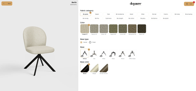 Eetkamerstoel Berlin | op maat vanaf €219 by Moods Collection