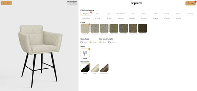 Bar / Counterstoel Amsterdam | op maat vanaf €269 by Moods Collection