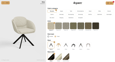 Eetkamerstoel Nice | op maat vanaf €269 by Moods Collection