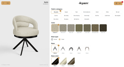 Eetkamerstoel kyoto | op maat vanaf €309 by Moods Collection