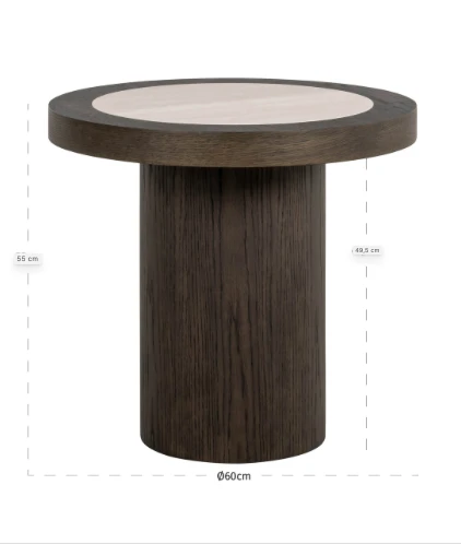 Bijzettafel Nando bruin by Richmond Interiors