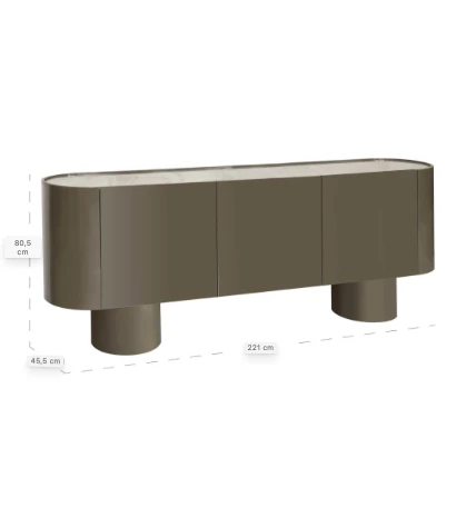 Dressoir Radley groen 3-deurs by Richmond Interiors