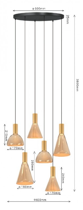 Hanglamp Lisa 6TL by ETH