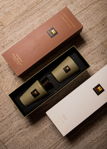 PTMD giftset Exclusive Clean Linen Geurstokjes 1l en Geurkaars 900g