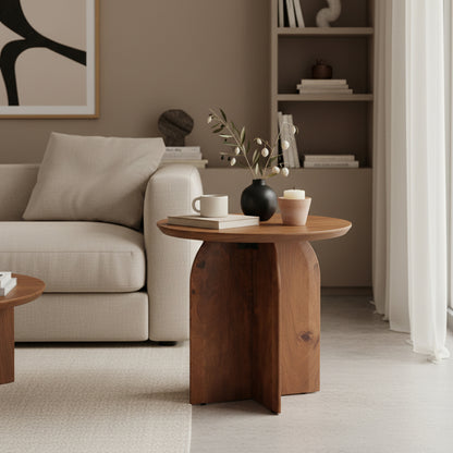 bijzettafel Bullnose mangohouten