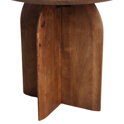 bijzettafel Bullnose mangohouten by Raw Materials Amsterdam