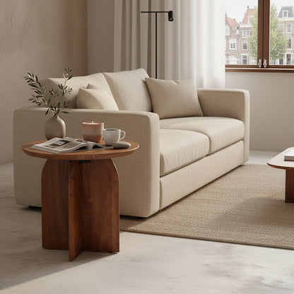 bijzettafel Bullnose mangohouten