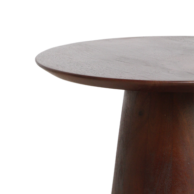 bijzettafel Bullnose mangohouten cone by Raw Materials Amsterdam