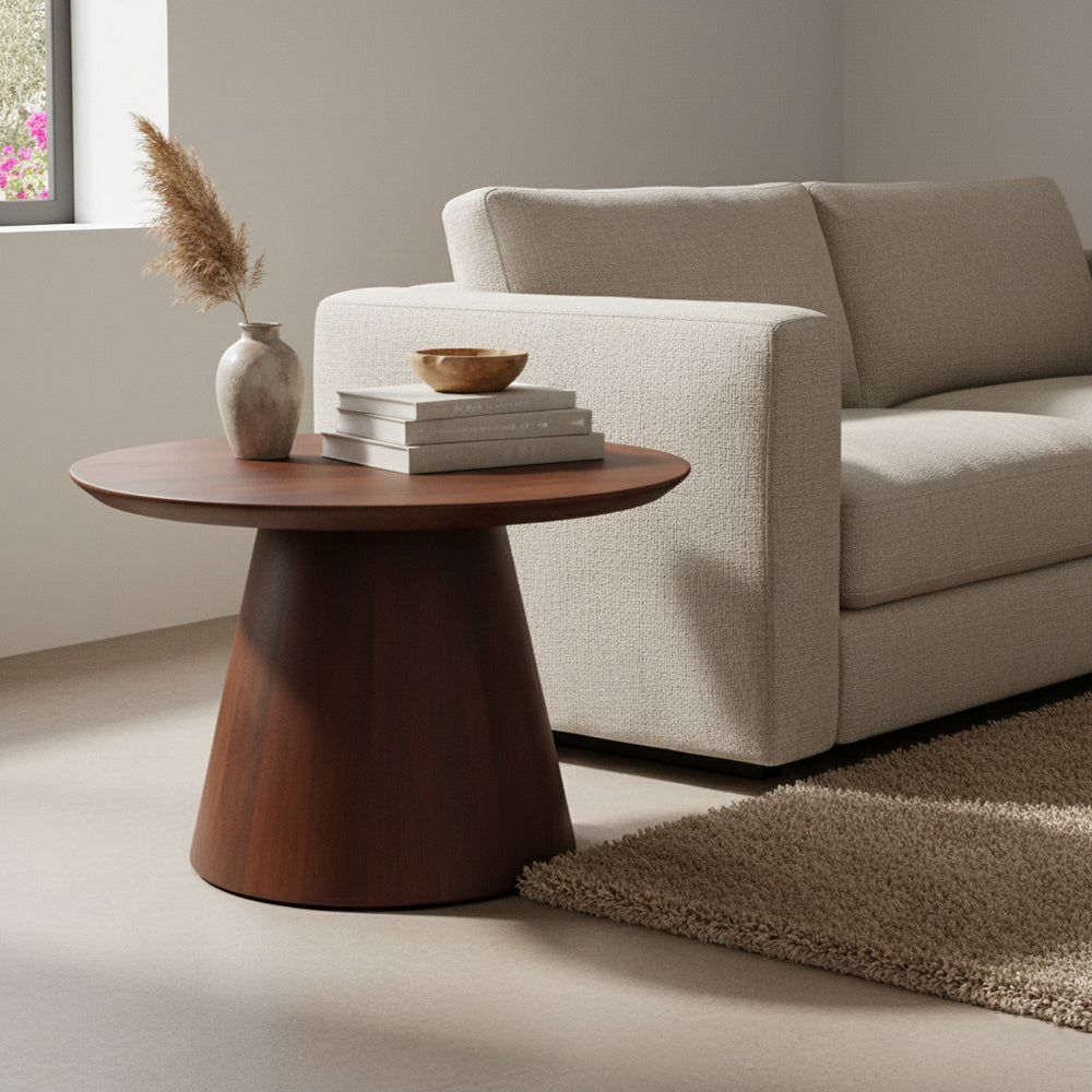 bijzettafel Bullnose mangohouten cone