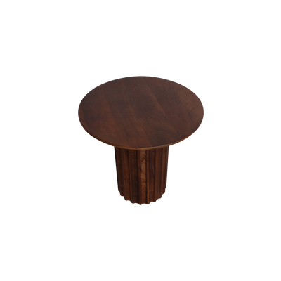 bijzettafel Bullnose omgekeerd bruin Ø 50 cm by Raw Materials Amsterdam