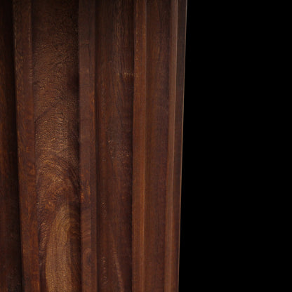 bijzettafel Bullnose omgekeerd bruin Ø 50 cm