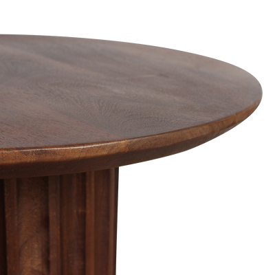 bijzettafel Bullnose omgekeerd bruin Ø 50 cm by Raw Materials Amsterdam