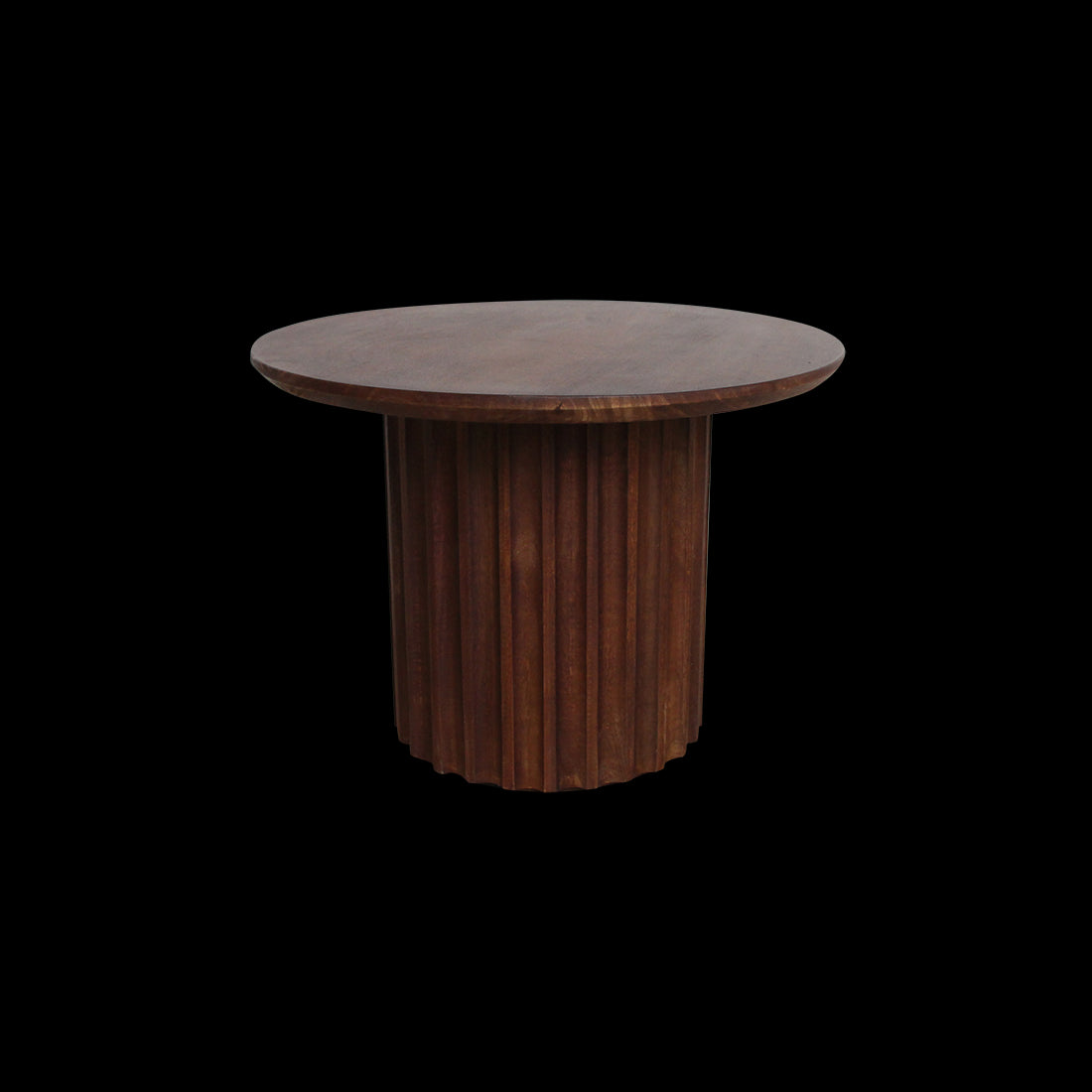 bijzettafel Bullnose omgekeerd bruin Ø 55 cm