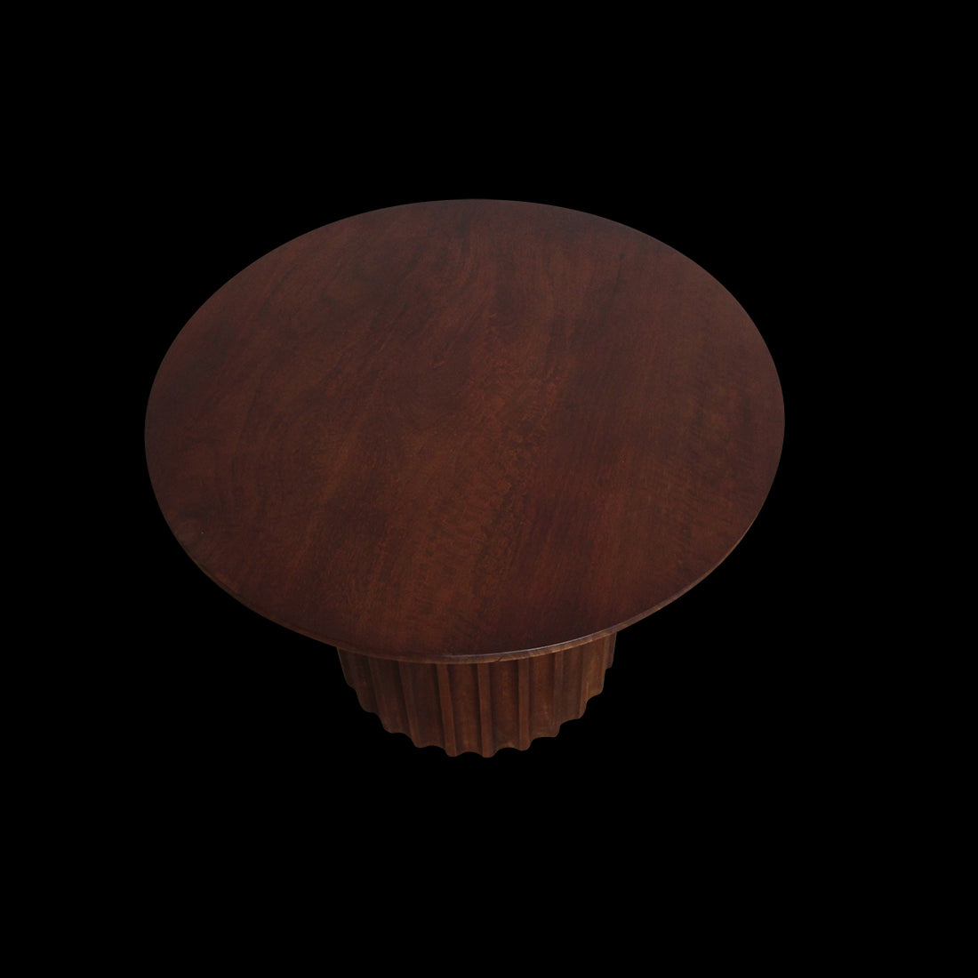 bijzettafel Bullnose omgekeerd bruin Ø 55 cm