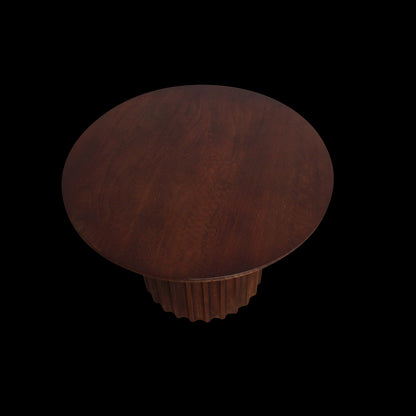 bijzettafel Bullnose omgekeerd bruin Ø 55 cm