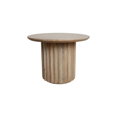 bijzettafel Bullnose omgekeerd naturel Ø 55 cm by Raw Materials Amsterdam