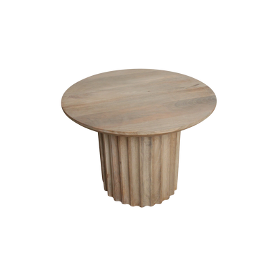 bijzettafel Bullnose omgekeerd naturel Ø 55 cm by Raw Materials Amsterdam