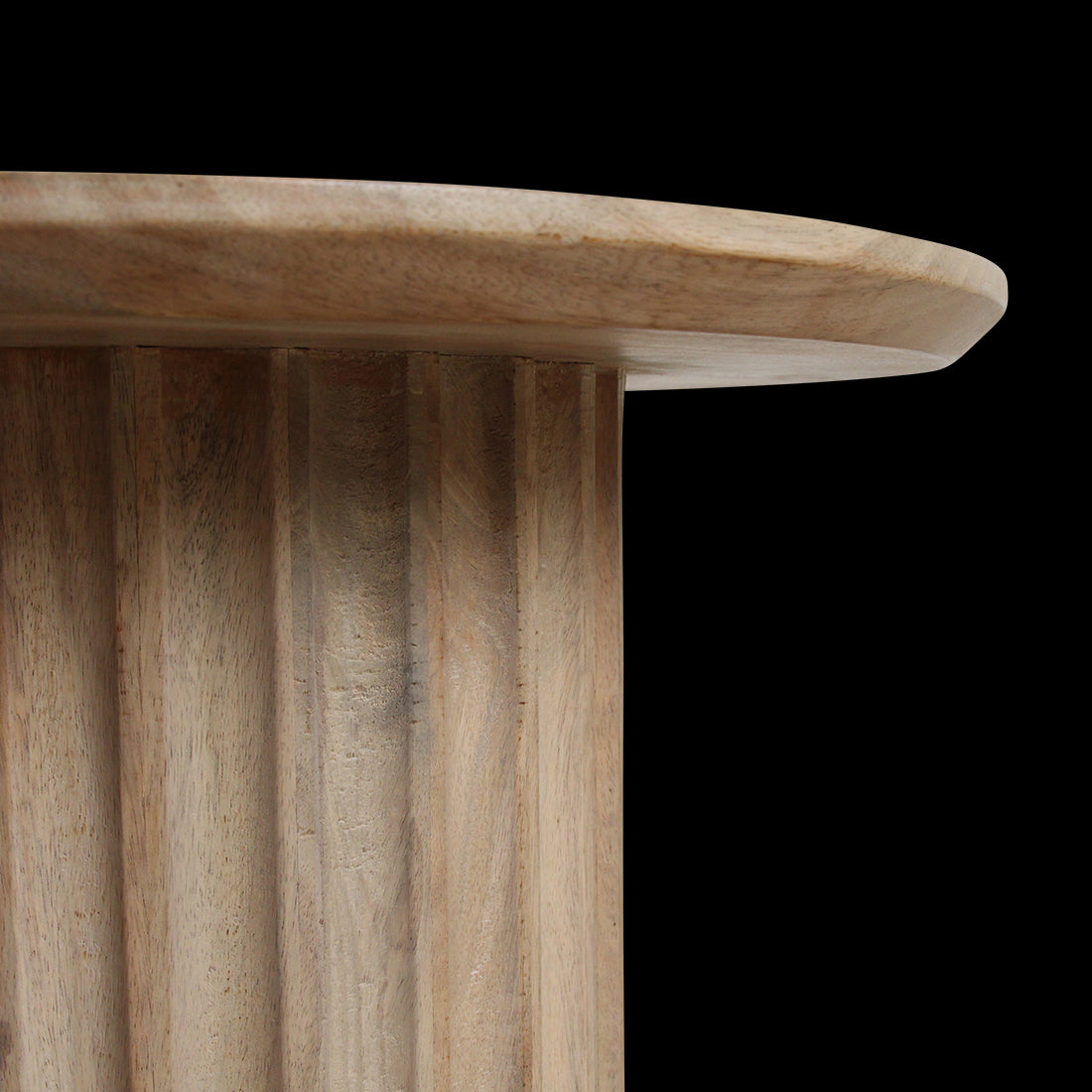 bijzettafel Bullnose omgekeerd naturel Ø 55 cm