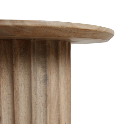 bijzettafel Bullnose omgekeerd naturel Ø 55 cm by Raw Materials Amsterdam