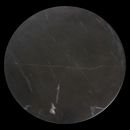 bijzettafel Marmer rond Zwart