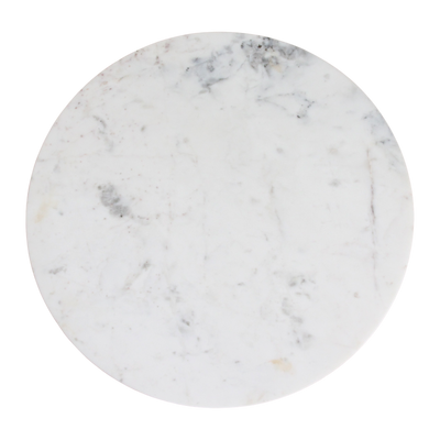 bijzettafel Marmer rond wit by Raw Materials Amsterdam