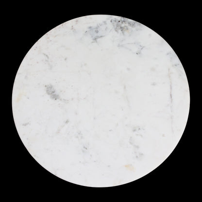 bijzettafel Marmer rond wit