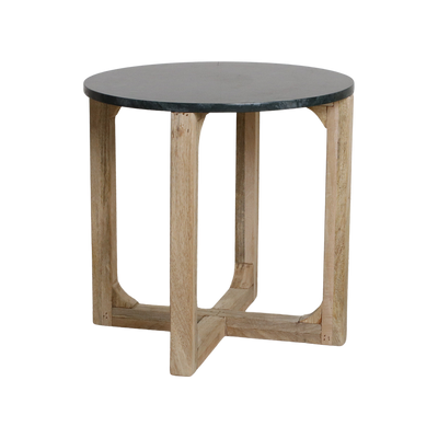 bijzettafel Marmeren rond groen by Raw Materials Amsterdam