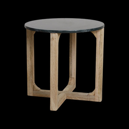 bijzettafel Marmeren rond groen