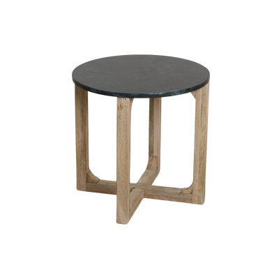 bijzettafel Marmeren rond groen by Raw Materials Amsterdam