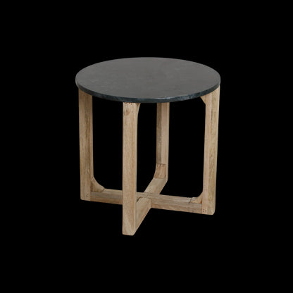 bijzettafel Marmeren rond groen