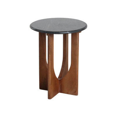 bijzettafel Brunei marmeren - zwart by Raw Materials Amsterdam