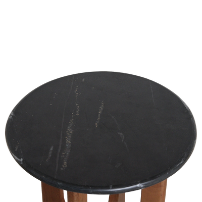 bijzettafel Brunei marmeren - zwart by Raw Materials Amsterdam