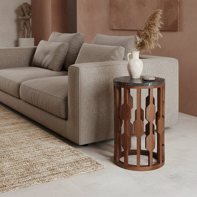 bijzettafel Lampung marmeren -zwart by Raw Materials Amsterdam