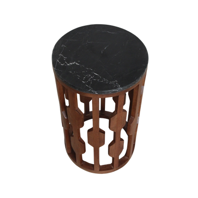 bijzettafel Lampung marmeren -zwart by Raw Materials Amsterdam