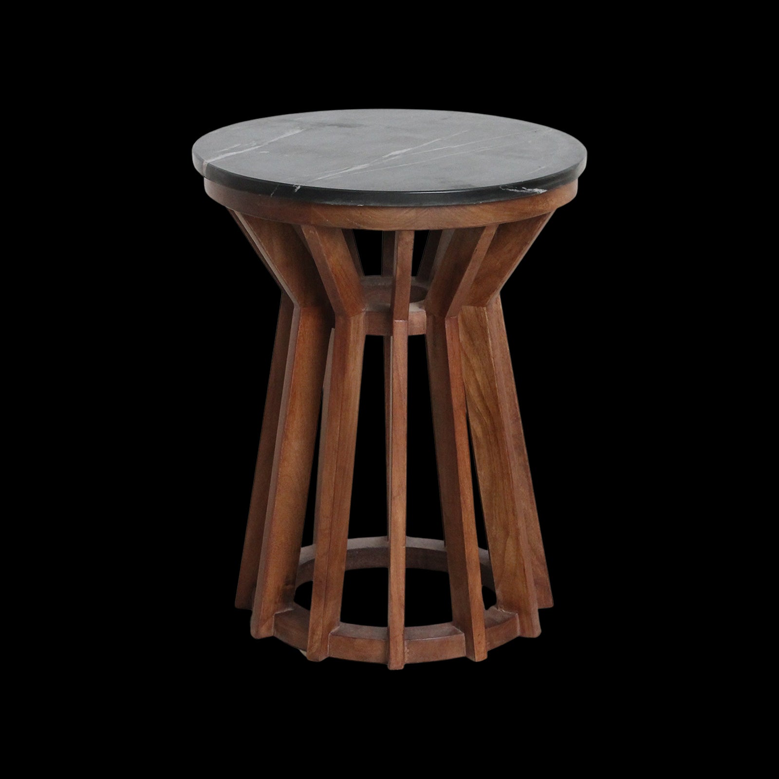 bijzettafel Sabah marmeren zwart