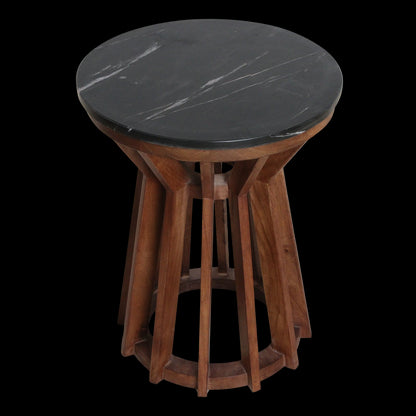 bijzettafel Sabah marmeren zwart