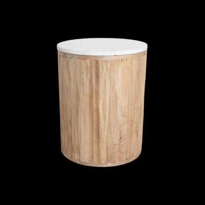 bijzettafel Malakka marmeren wit