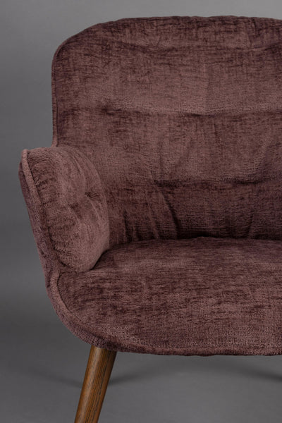 Fauteuil Lenn Plum by Dutchbone