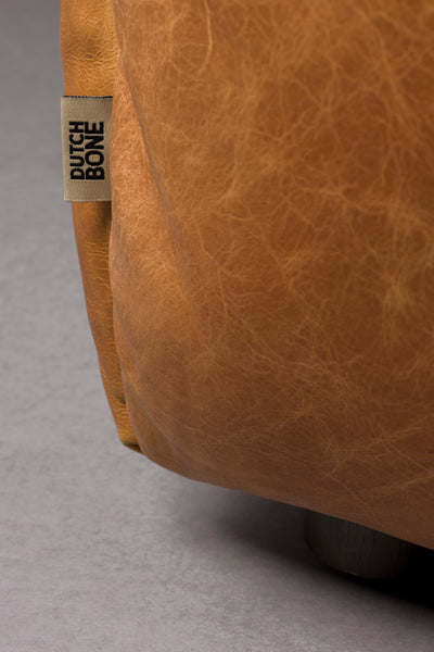 Bankstel Hackman 3-Seater Leather Cognac by Dutchbone