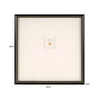 Muurkunst Danni (Zwart/wit)