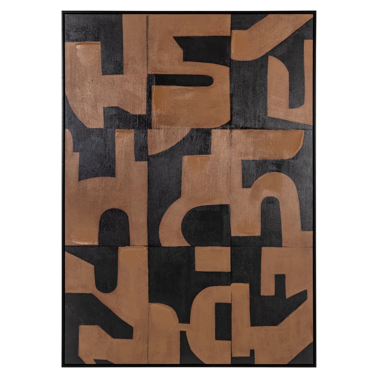 Wandkunst Cascade bruin